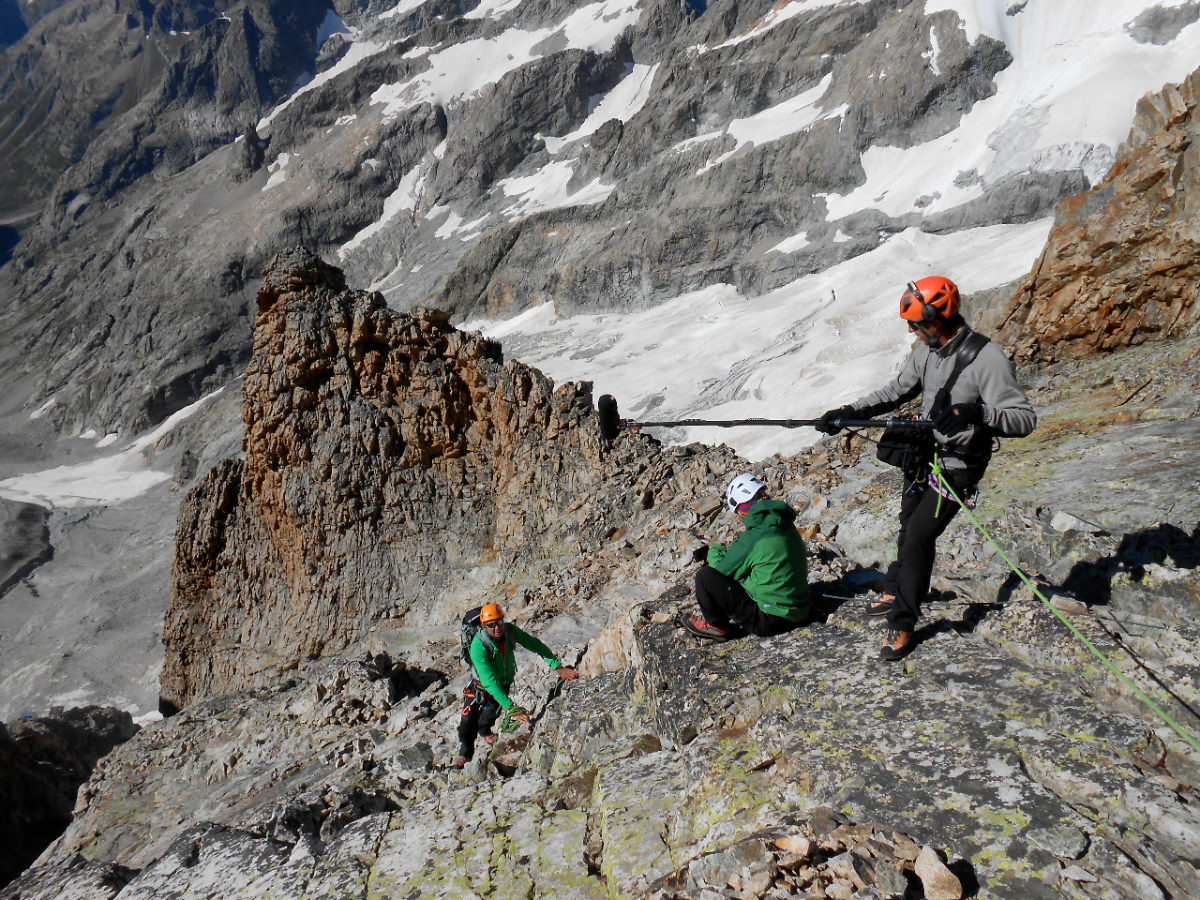 Couloir Duhamel. Photo L. Condemine